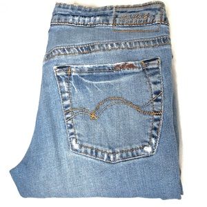 Silver Jeans 27 X 33 Distressed Light Wash